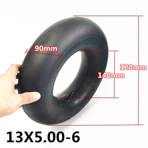 Pneu antidérapant épais pour vélo de plage 13 x 5.00-6, style : pneu intérieur à buse incurvée SH9702670-05